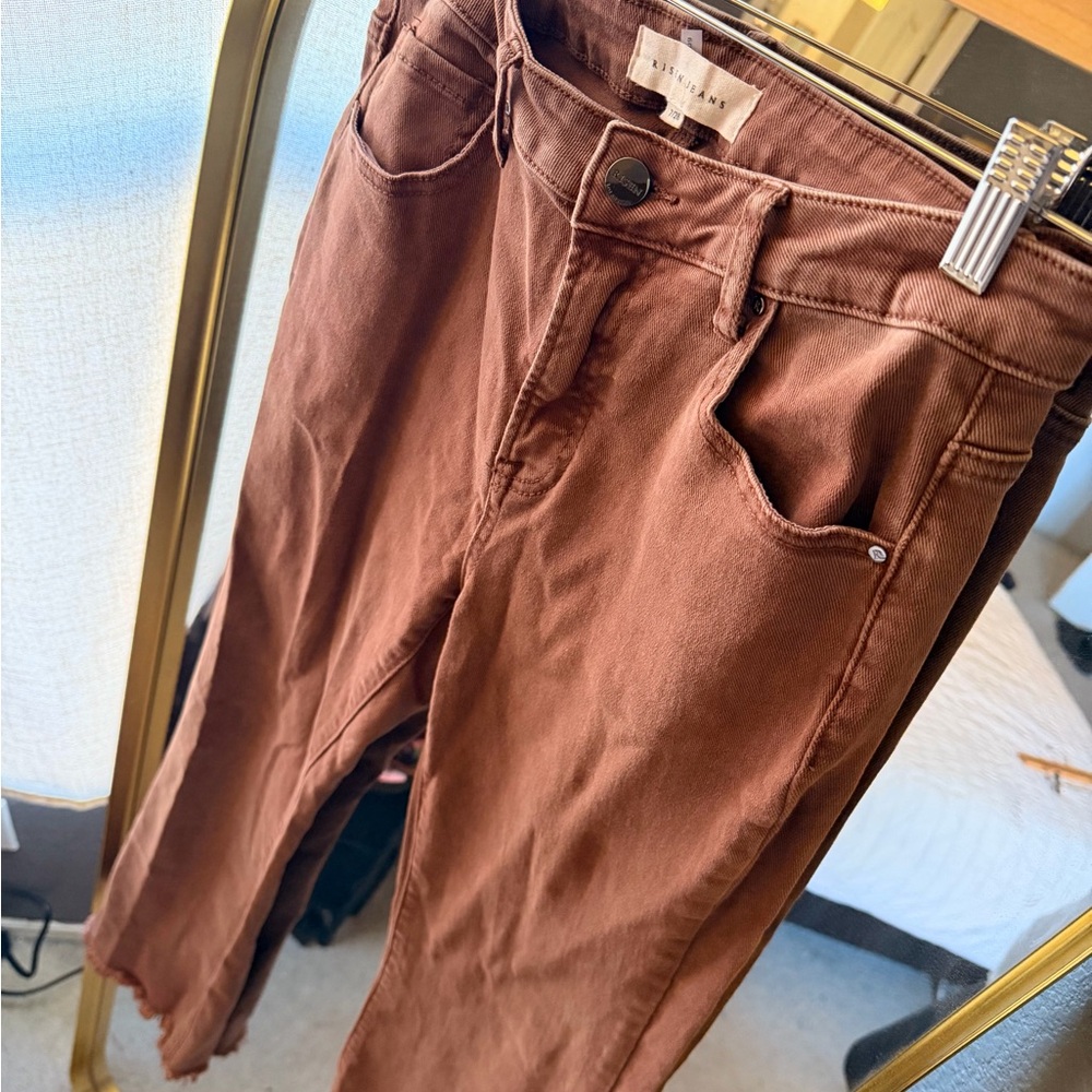 Risen wide leg rust Women's Jeans